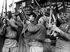 Soldiers celebrate the victory over the Nazis, 1 May 1945. Photo by BelTA
