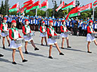 The campaign We Are Proud of Our Motherland in State Flag Square in Minsk