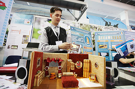 Winner of the 100 Ideas for Belarus contest Eduard Tumansky with a smart house design 
