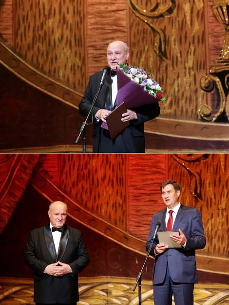 Director of the Bolshoi Theater of Belarus Vladimir Gridyushko and First Deputy Head of the Belarus President Administration Maksim Ryzhenkov