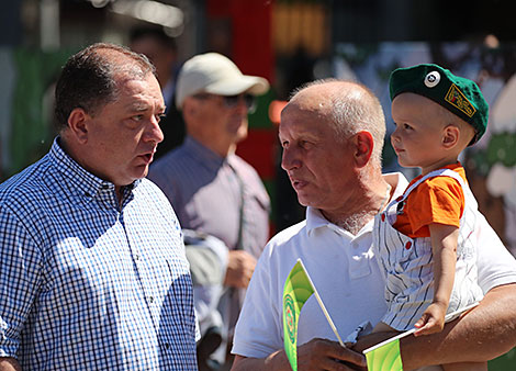 Святкаванне 100-годдзя пагранічнай службы ў парку Горкага