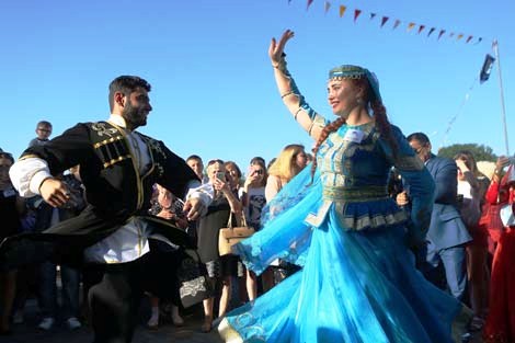 Theatrical parade in Grodno