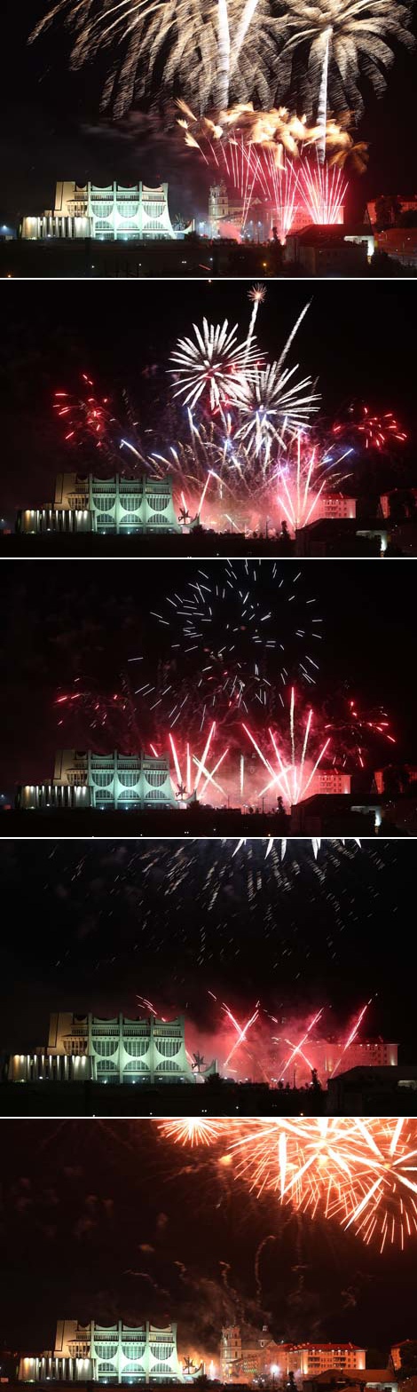 Fireworks to mark the Festival of National Cultures in Grodno