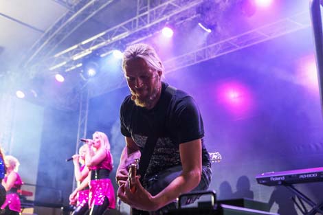 Ace of Base former lead singer Jenny Berggren performs on Day of Sweden in Minsk