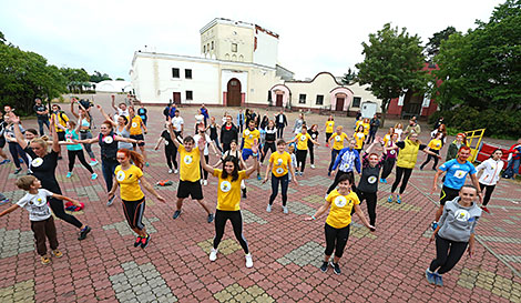 Лёгкаатлетычны забег для людзей з вяснушкамі ў Мінску