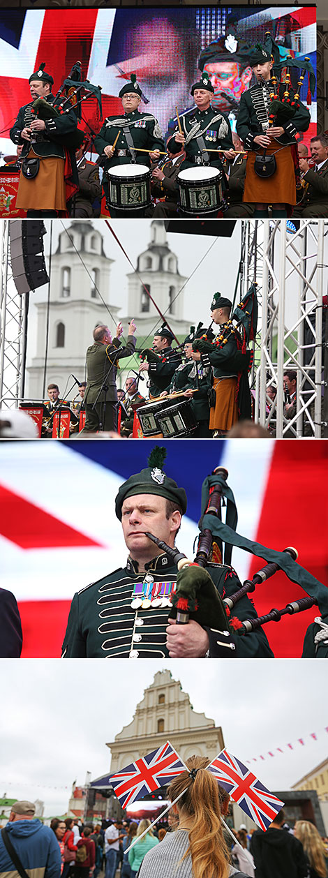 Выступленне валыншчыкаў другога Каралеўскага ірландскага палка