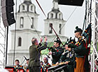 Bagpipers of the Second Royal Irish Regiment