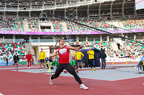 Men’s Javelin Throw. Pavel Mialeshka (Belarus)