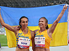 Ukraine’s Hrystyna Stuy wins the women’s 100m 