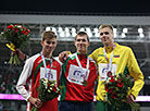 Андрей Скобейко (Беларусь) занял второе место в пряжках в высоту, Максим Недосеков (Беларусь) – первое место, Андриюс Глебаускас (Литва) – третье место