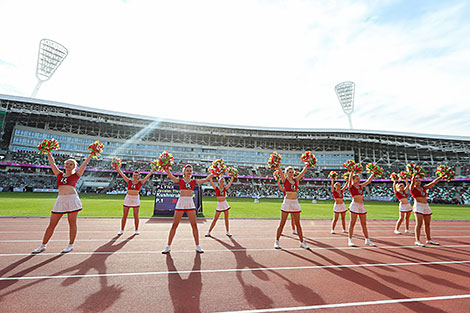 Международный легкоатлетический матч на стадионе 