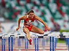 Алина Талай победила в беге с барьерами на 100 м в матчевой встрече на обновлённом стадионе "Динамо"