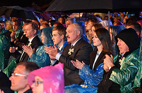 Alexander Lukashenko at the Kupala Night Festival