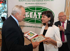 BelTA’s Director General Irina Akulovich and Vitebsk Oblast Governor Nikolai Sherstnev