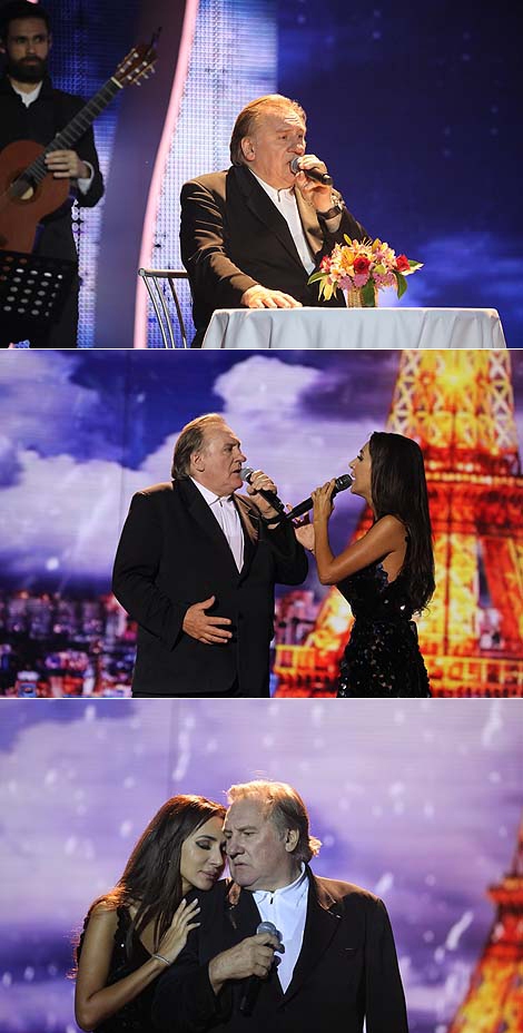 Zara and Gerard Depardieu 