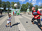 Активное лето: детская футбольная фан-зона открылась в Минске