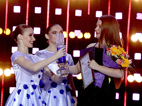 Alexandra Karabeshkina from Russia, the winner of the Belarus-Russia Union State PA Special Award