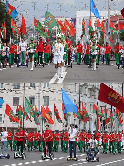 Youth Art Parade at Slavianski Bazaar in Vitebsk 