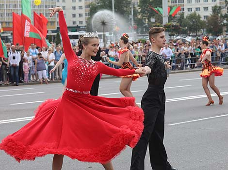 Youth Art Parade at Slavianski Bazaar in Vitebsk 