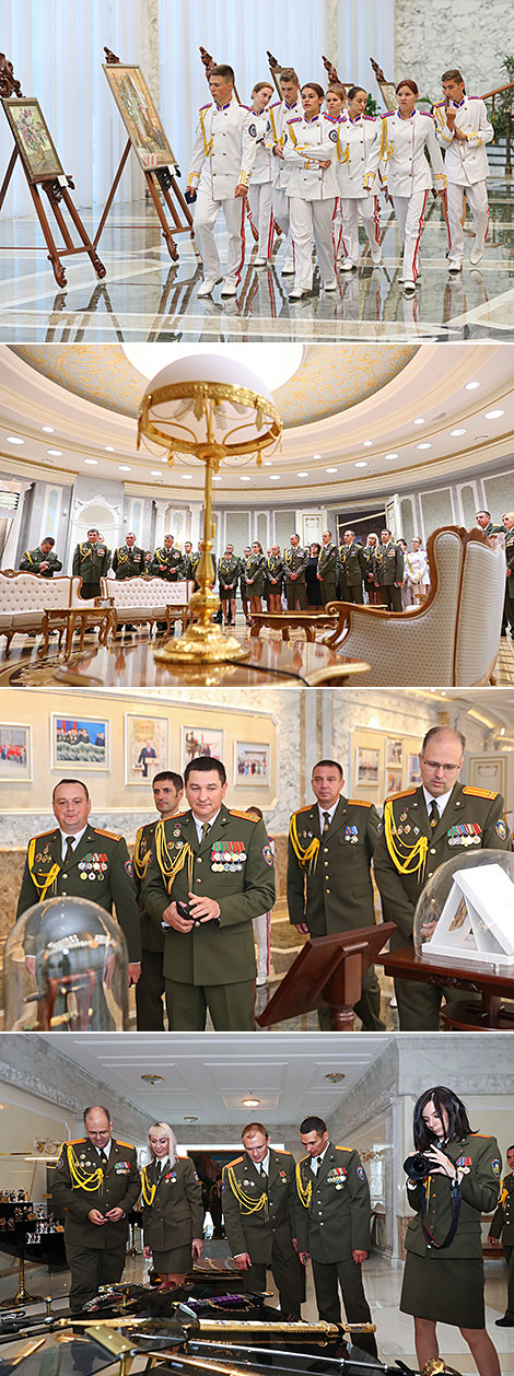 Сотрудницу МЧС позвали замуж во Дворце Независимости