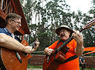 Organizer of the festival Sergei Kulyagin with Boris Burda