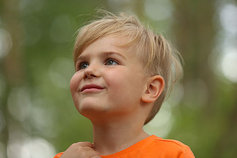 Actor Loran Lutskov stars as four-year-old Kupala