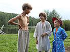 Actors Timur Nedzved, Efim Tsuba and Loran Lutskov