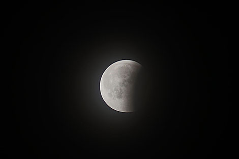 白罗斯人能够观察月全食和火星的巨大对抗