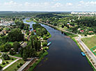 A bird’s-eye view of Grodno and the Neman River