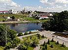 A bird’s-eye view of Grodno and the Neman River