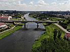 A bird’s-eye view of Grodno and the Neman River