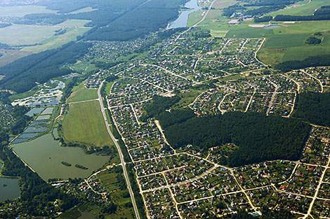 A bird’s-eye view of Grodno District