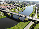 A bird’s-eye view of Grodno and the Neman River