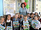 Head of the Belarus President Administration Natalya Kochanova at the back-to-school ceremony in Gymnasium No. 1 in Polotsk