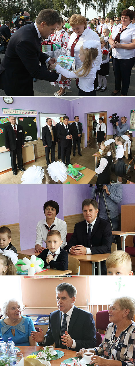 Заместитель премьер-министра Игорь Петришенко посетил СШ №1 г. Ветки