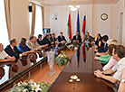 Председатель Совета Республики Михаил Мясникович на встрече со студентами и преподавателями в Белорусско-Российском университете в Могилёве 