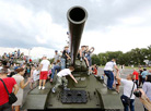 Military hardware on display