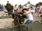 Military hardware on display