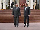Belarus President Alexander Lukashenko and Uzbekistan Prime Minister Abdulla Aripov