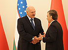 Belarus President Alexander Lukashenko and Uzbekistan President Shavkat Mirziyoyev