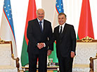 Belarus President Alexander Lukashenko and Uzbekistan President Shavkat Mirziyoyev
