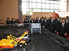 Alexander Lukashenko and Shavkat Mirziyoyev at the Made in Belarus expo