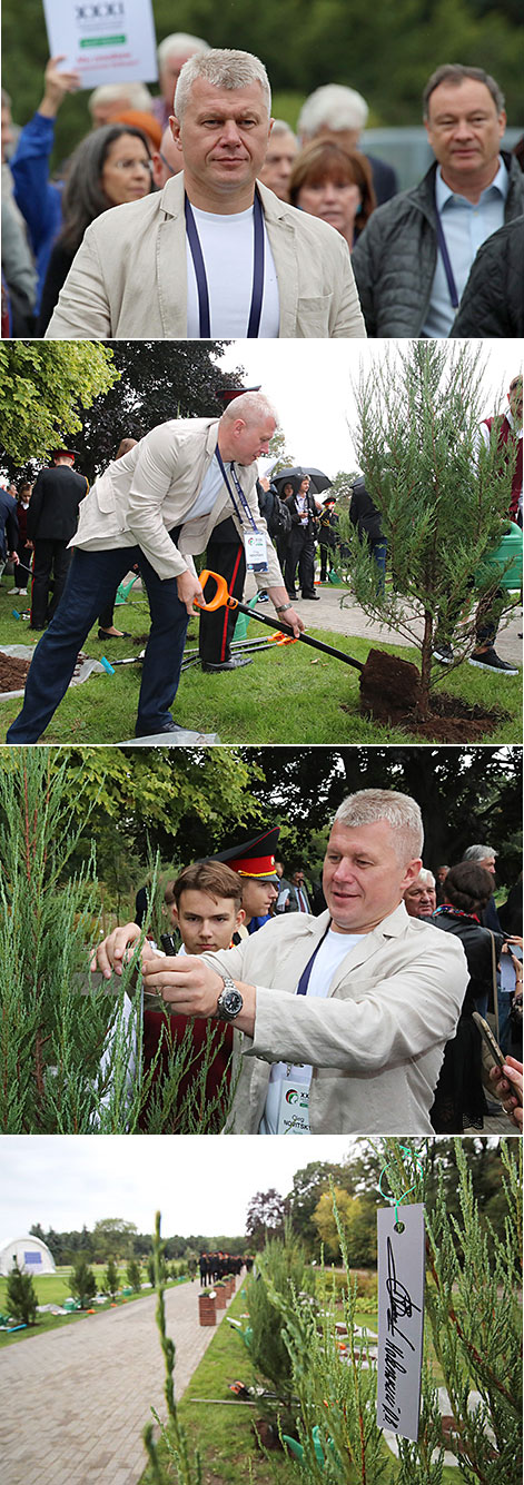 Alley of Cosmonauts planted in Minsk