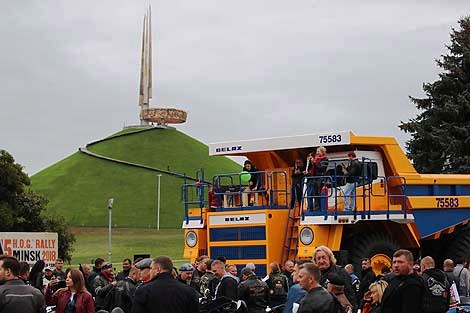 Bike festival near the Mound of Glory