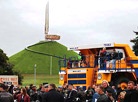 Bike festival near the Mound of Glory