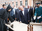 Grodno Oblast Governor Vladimir Kravtsov and the city provost