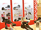 Exposition of sports equipment: Belarusian ski boots