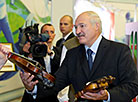 Exposition of musical instruments made in Belarus