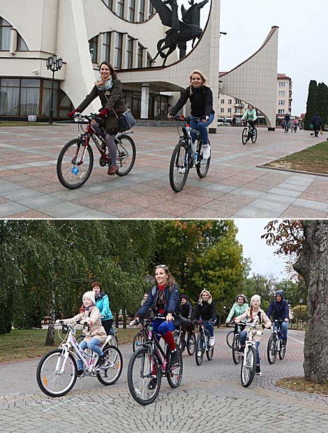 Ladies on Bicycles ride in Grodno
