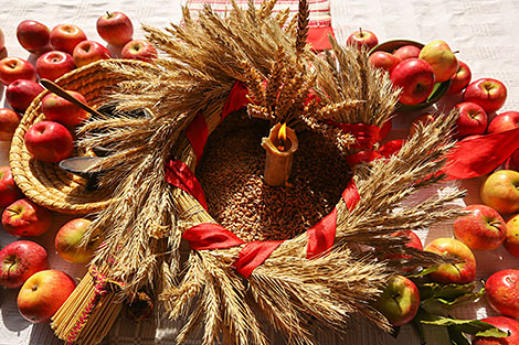 Harvest festival in Vyazynka